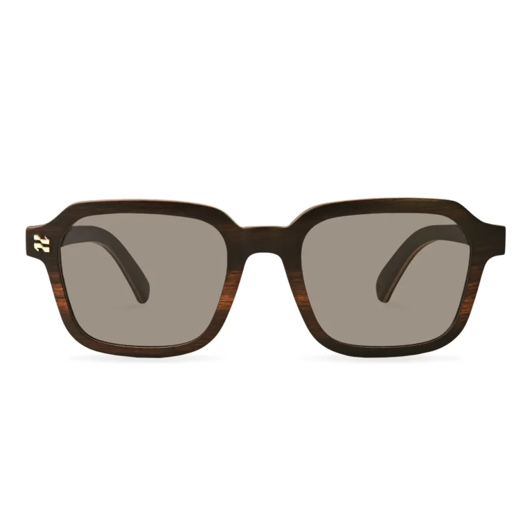 CORRADO Dark Olive – muške drvene naočare za sunce sa ZEISS sočivima